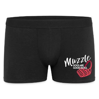 Muzzle dogs are good dogs - Men's Boxer Shorts - black - Front