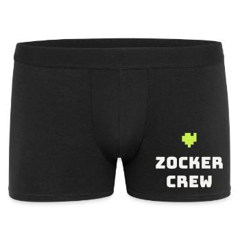 Gamer Crew Gamer Gaming Pixel Console Cadeau - Boxer Homme - noir - Devant