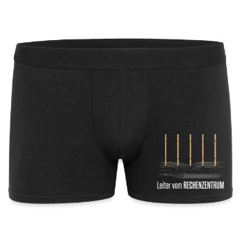 Leiter Vom Rechenzentrum Gartenarbeit Gärtner - Männer Boxer Shorts - Schwarz - Vorne