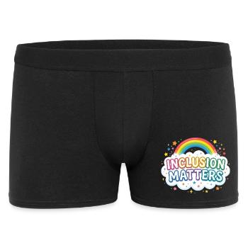 L’inclusion est importante – Éducation spécialisée – Freundli - Boxer Homme - noir - Devant