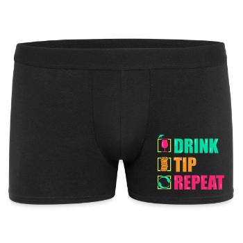 Serveur Barman Barchef - Boxer Homme - noir - Devant