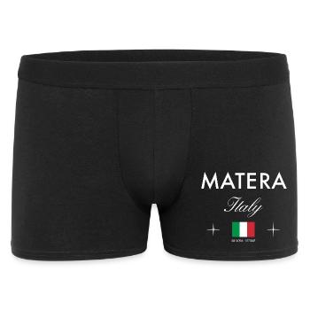 Matera Italy Coordinates Travel Souvenir - Men's Boxer Shorts - black - Front