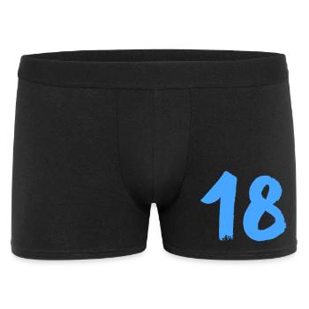 18- - Männer Boxer Shorts - Schwarz - Vorne