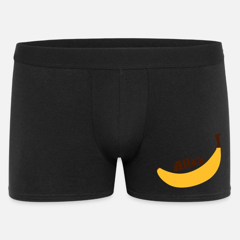 alles banane - Männer Boxer Shorts - Schwarz