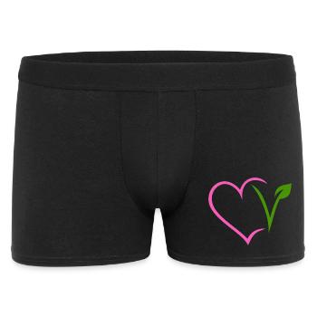 Vegan Heart - Men's Boxer Shorts - black - Front