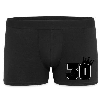 30 - Men's Boxer Shorts - black - Front