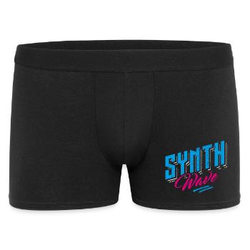 Synthwave Retro Vintage Neon Cyber Lo-Fi - Men's Boxer Shorts - black - Front