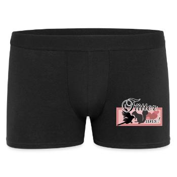 Füttern Wildtiere Tiere Eichhörnchen Vögel Spruch - Männer Boxer Shorts - Schwarz - Vorne