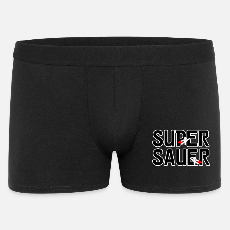 Super sauer Laune lustig Spruch Freunde - Männer Boxer Shorts - Schwarz