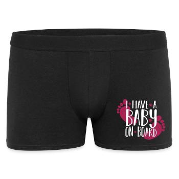 Bébé à bord - Boxer Homme - noir - Devant