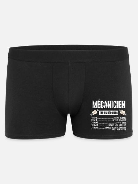 Mécanicien Tarifs Horaires - Boxer Homme - noir