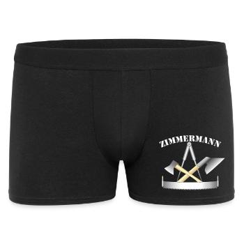 Zunftzeichen der Zimmermänner - Männer Boxer Shorts - Schwarz - Vorne