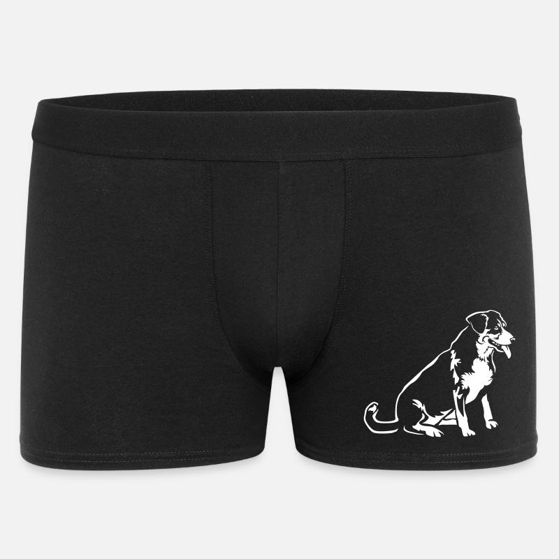 Entlebucher Sennenhund "Black Edition" - Männer Boxer Shorts - Schwarz