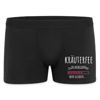 Kräuterfee Kräuter sammeln Kräuterhexe Geschenk - Männer Boxer Shorts - Schwarz - Vorne