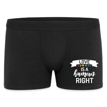Love is a Human Right - Men's Boxer Shorts - black - Front
