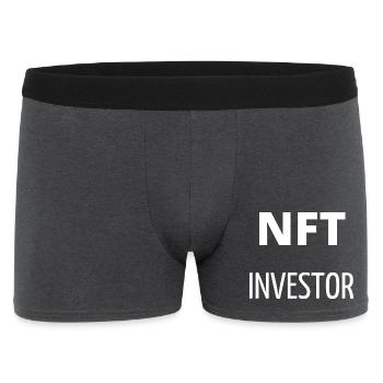NFT investor - Boxer Homme - charbon - Devant