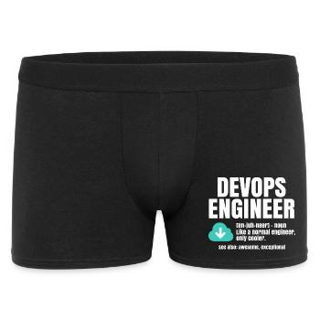 Devops-Ingenieur - Männer Boxer Shorts - Schwarz - Vorne