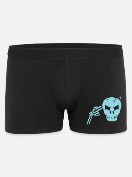 Skull head shot - Men's Boxer Shorts - black