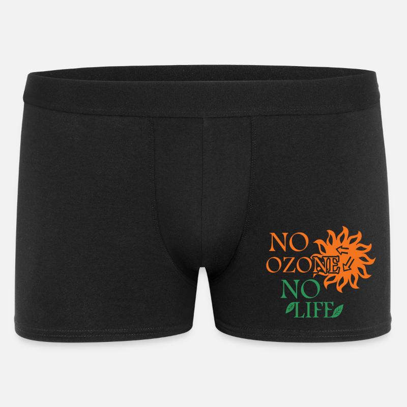 Kein Ozon Kein Leben - Männer Boxer Shorts - Schwarz