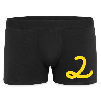 2 Number two number - Men's Boxer Shorts - black - Front