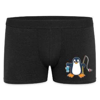 Penguin Angler Fish Fishing - Men's Boxer Shorts - black - Front
