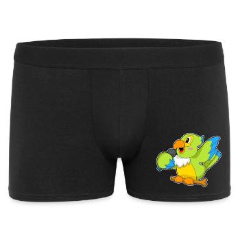 Parrot Singer Microphone Singing - Men's Boxer Shorts - black - Front