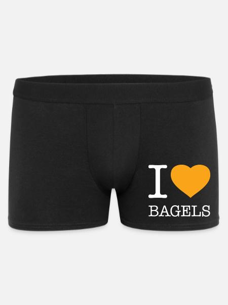 J’ADORE LES BAGELS - Boxer Homme - noir