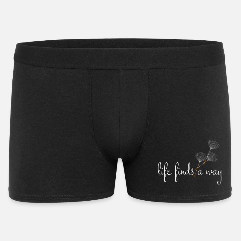Life finds a way - Pusteblume - Männer Boxer Shorts - Schwarz