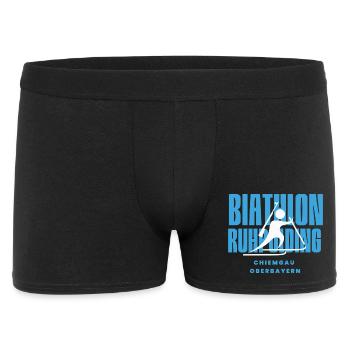 Biathlon Ruhpolding - Männer Boxer Shorts - Schwarz - Vorne