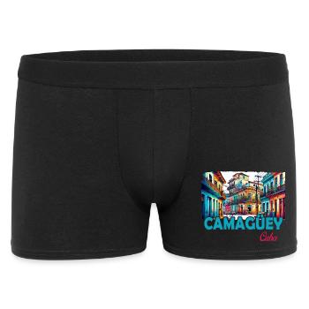 Camagüey Kuba Karibik Design - Männer Boxer Shorts - Schwarz - Vorne