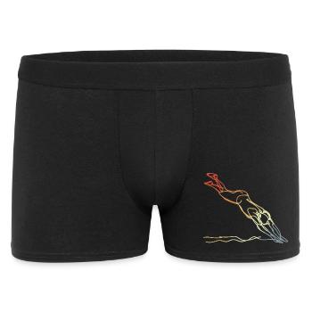 Swimming Vintage Look - Men's Boxer Shorts - black - Front