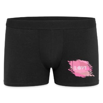 LOVE - Männer Boxer Shorts - Schwarz - Vorne