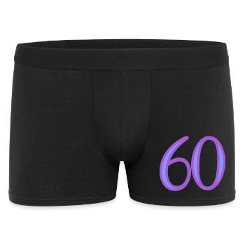 60. 60 YEARS. 60th ANNIVERSARY. 60TH BIRTHDAY. - Men's Boxer Shorts - black - Front