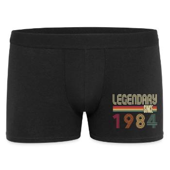 Vintage 1984 né Vintage rétro anniversaire - Boxer Homme - noir - Devant