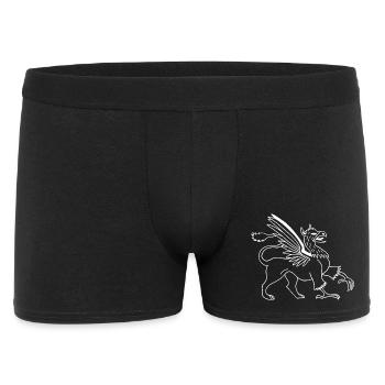 Fabelhaftes Tier, der weiße Greif - Männer Boxer Shorts - Schwarz - Vorne
