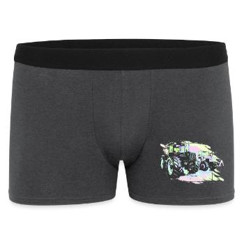Old tractors - Men's Boxer Shorts - charcoal grey - Front