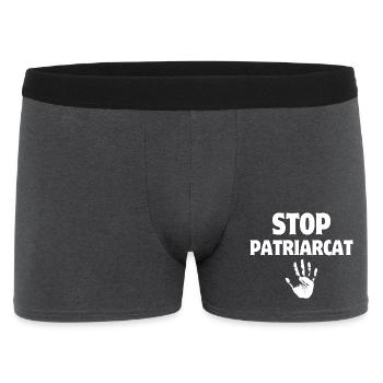 Stop patriarchy, women's rights - Men's Boxer Shorts - charcoal grey - Front