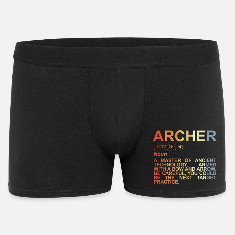 Bogenschütze Begriffserklärung - Männer Boxer Shorts - Schwarz