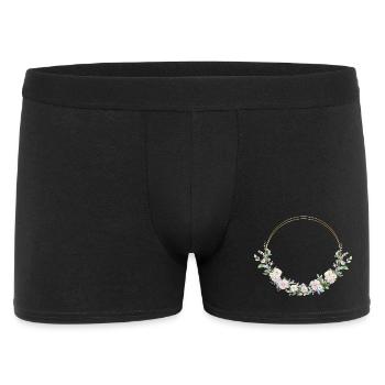 Couronne de printemps - Personnalisable - Boxer Homme - noir - Devant