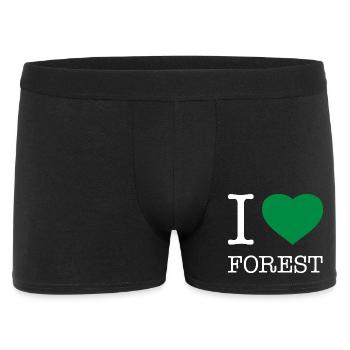 J’ADORE LA FORÊT - Boxer Homme - noir - Devant