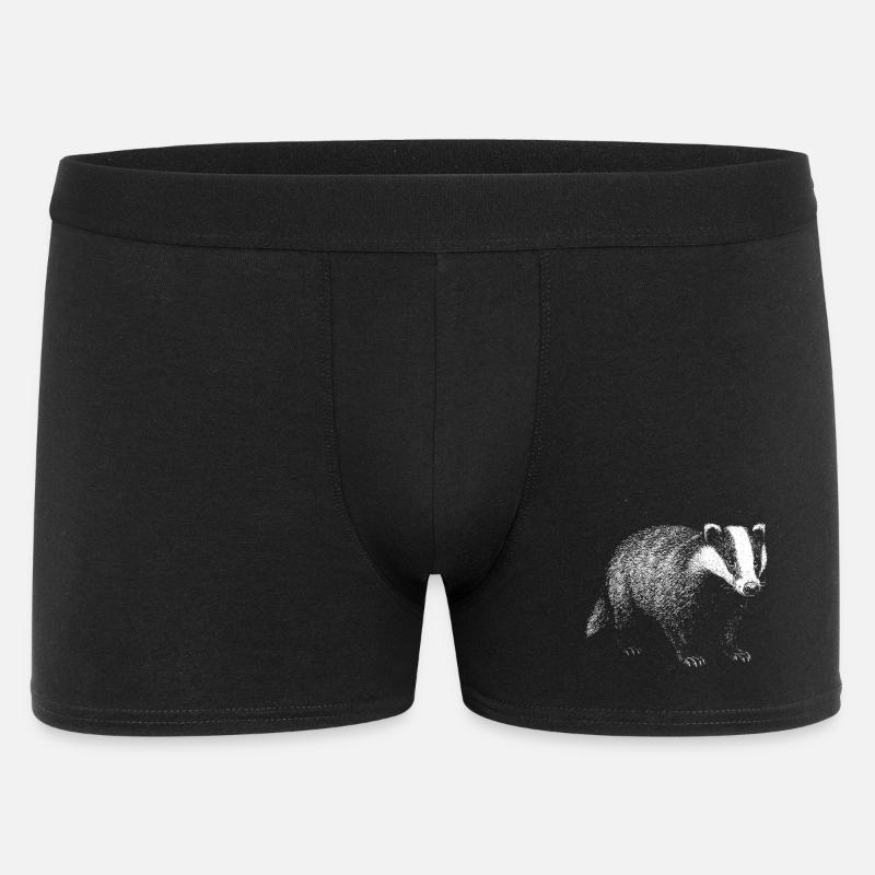 Dachs - Männer Boxer Shorts - Schwarz