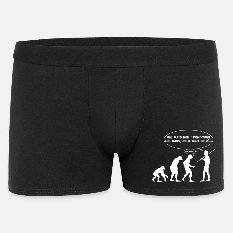 Evolution error (white) - Men's Boxer Shorts - black