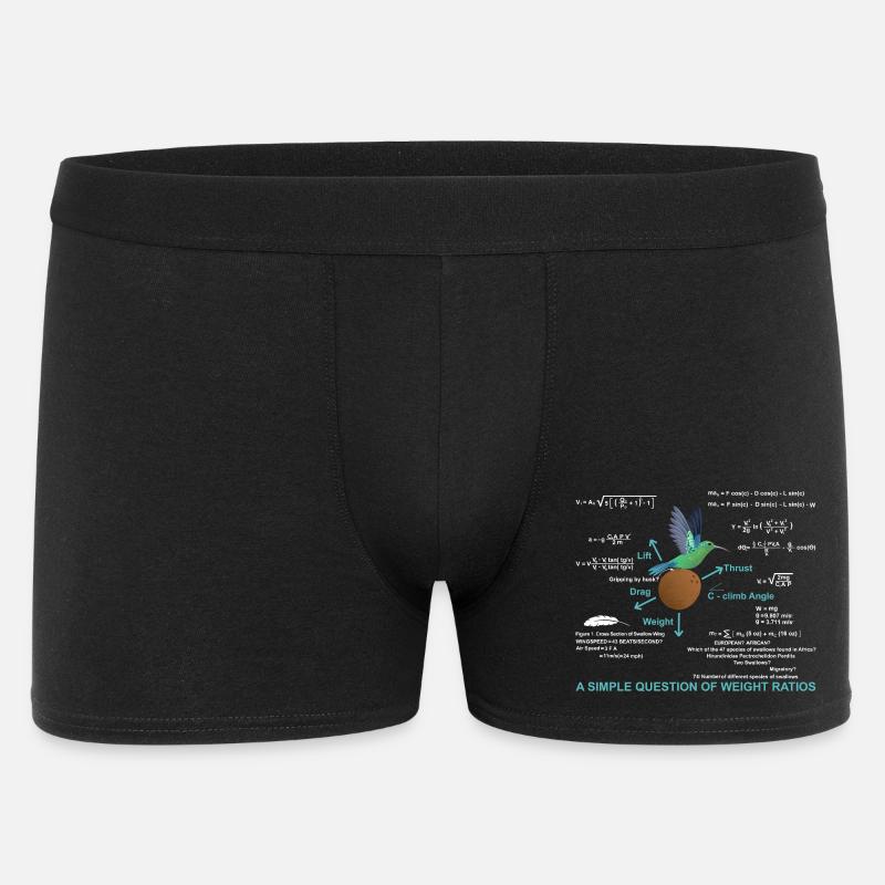 Mathematik Einfache Frage der Gewichtsverhältnisse - Männer Boxer Shorts - Schwarz