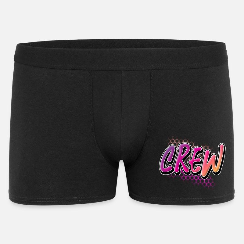 Crew - Männer Boxer Shorts - Schwarz