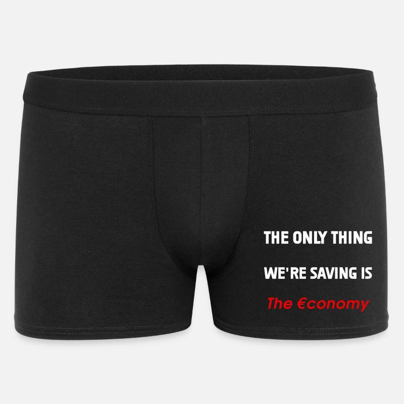 Rettung der Wirtschaft - Männer Boxer Shorts - Schwarz