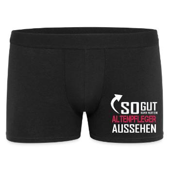 Only a geriatric nurse can look so good - Men's Boxer Shorts - black - Front