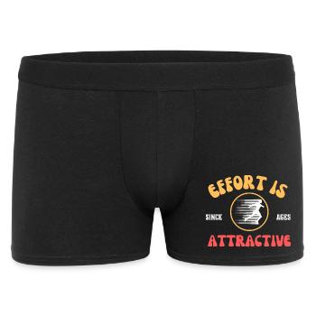 Effort is attractive - running, gym, sports wear - Men's Boxer Shorts - black - Front
