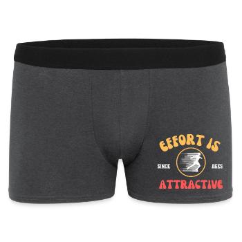 L’effort est attrayant - course à pied, gym, vêtements de sport - Boxer Homme - charbon - Devant