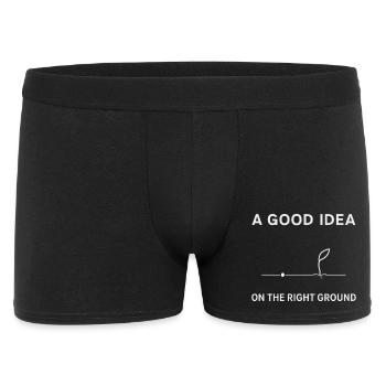 Ideas in the right place. - Men's Boxer Shorts - black - Front