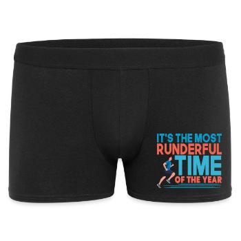 Running Run Most Runderful Time Marathon Runner - Men's Boxer Shorts - black - Front